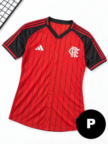 Camisa Baseball Flamengo Vermelha Especial