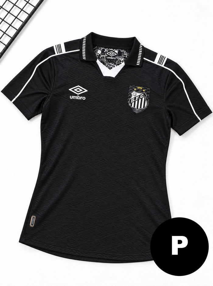 Camisa Jogador Santos Preta II 26/27 - Escudo Fosco