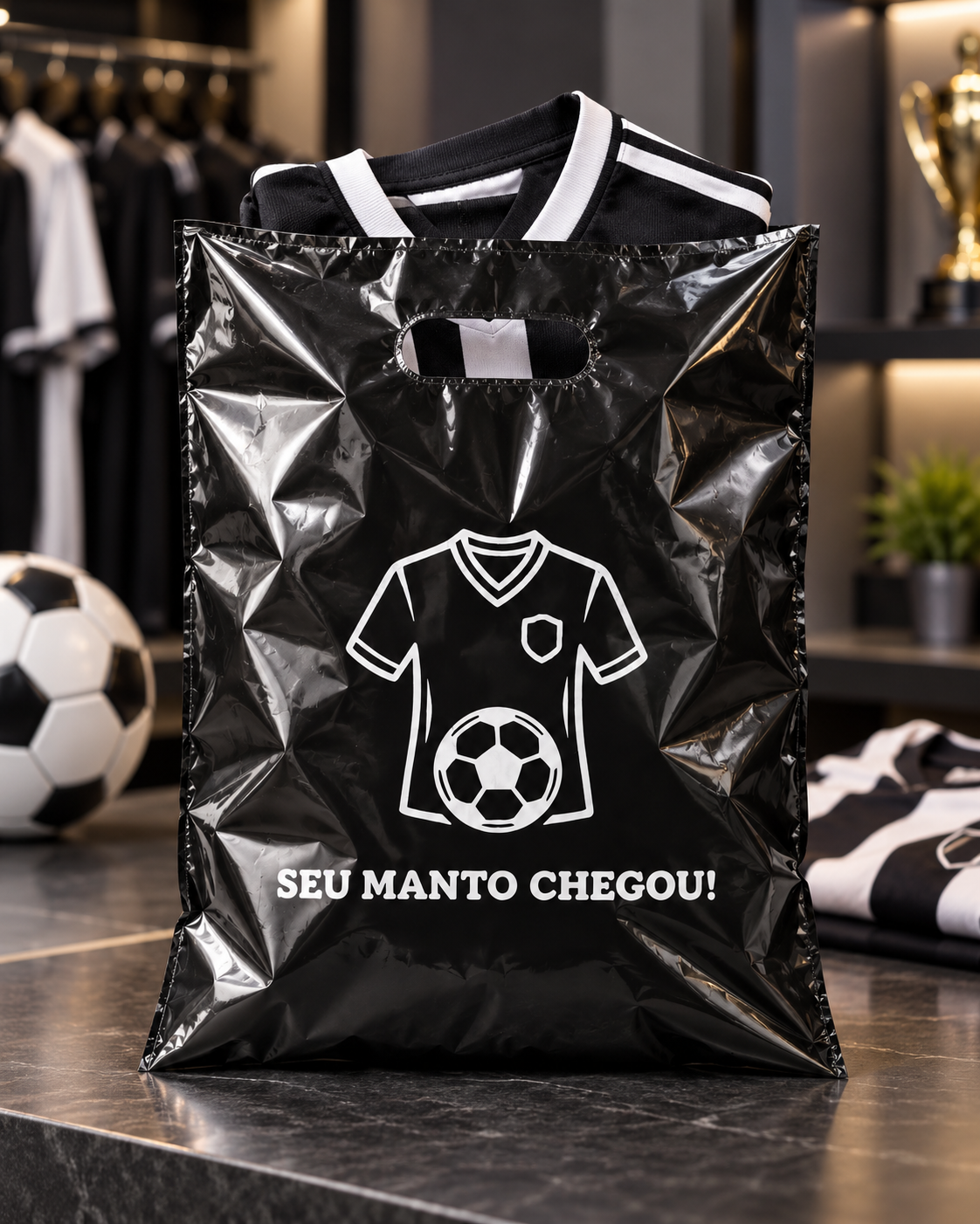 Sacola SEU MANTO CHEGOU [para seu cliente]