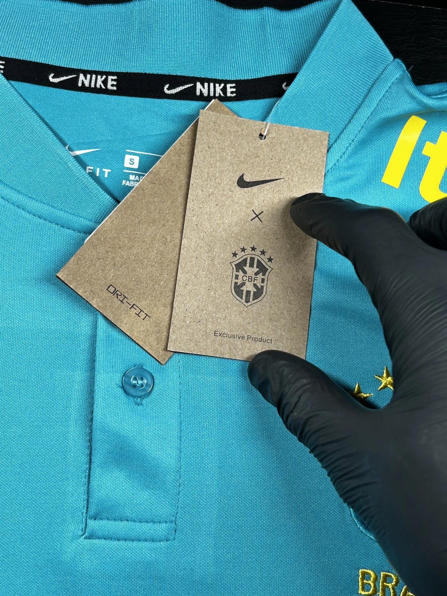 Camisa Seleção Brasil Polo Itaú Verde Claro