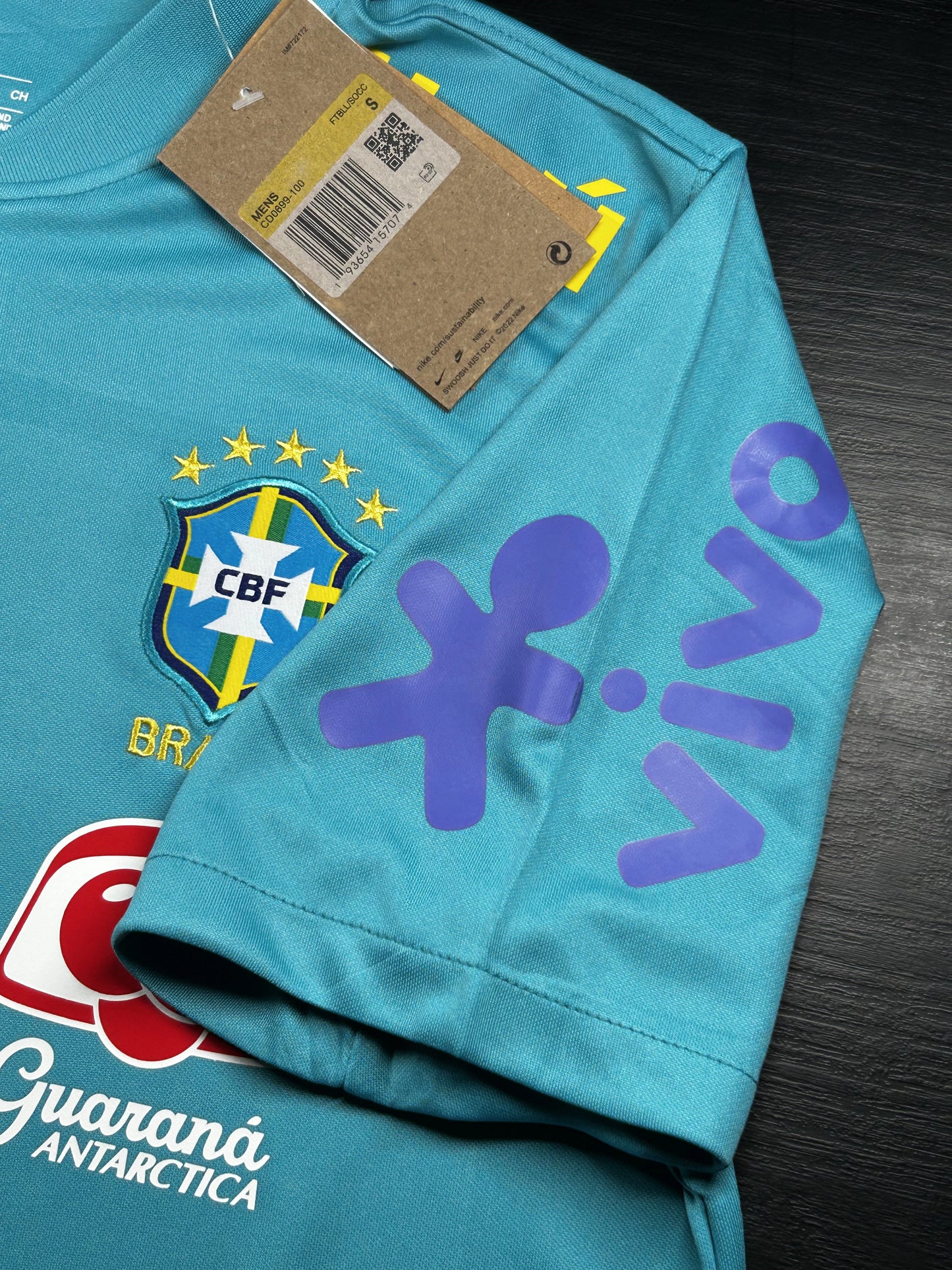 Camisa Seleção Brasil Polo Itaú Verde Claro