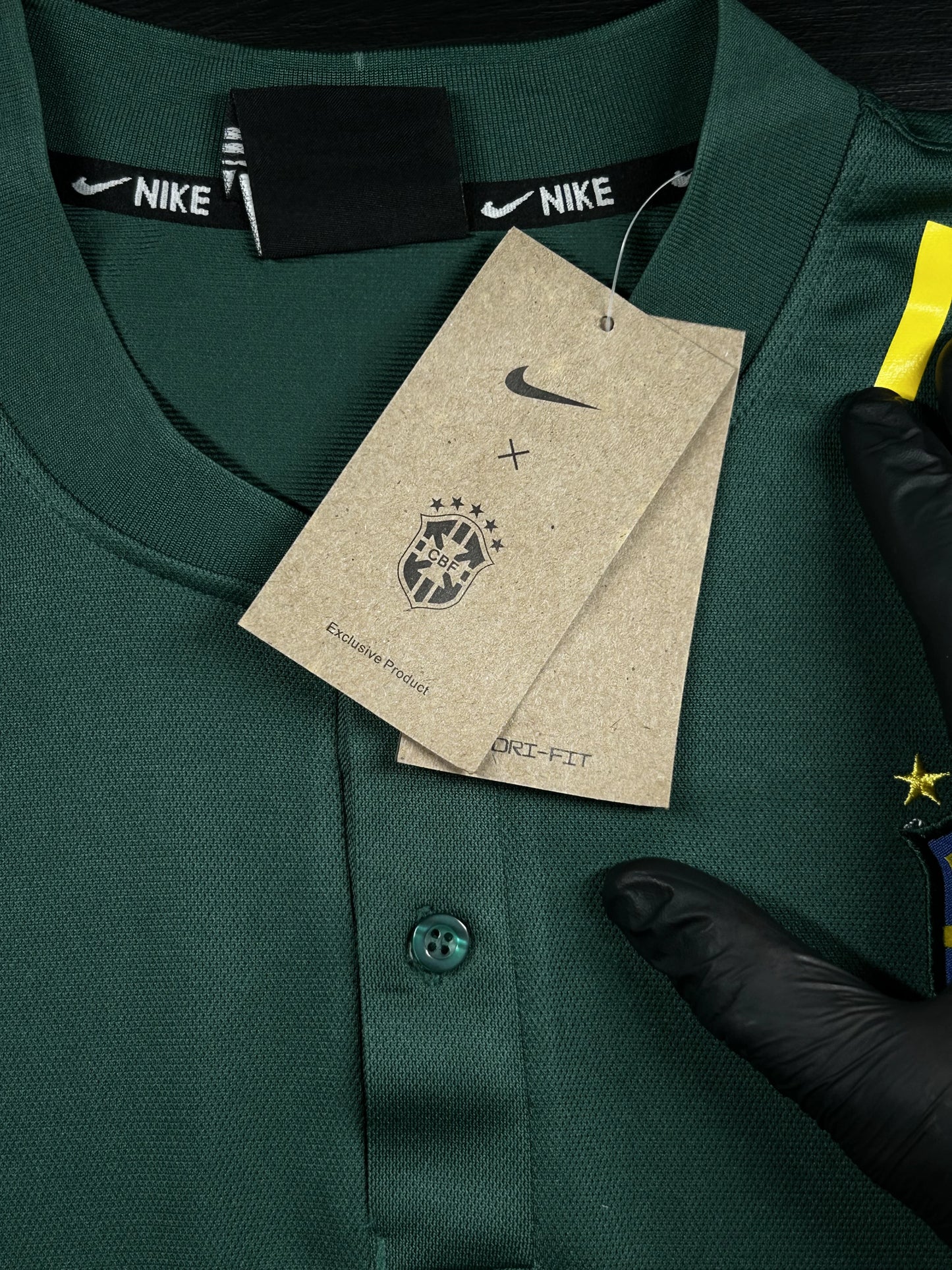 Camisa Seleção Brasil Polo Itaú Verde Escuro