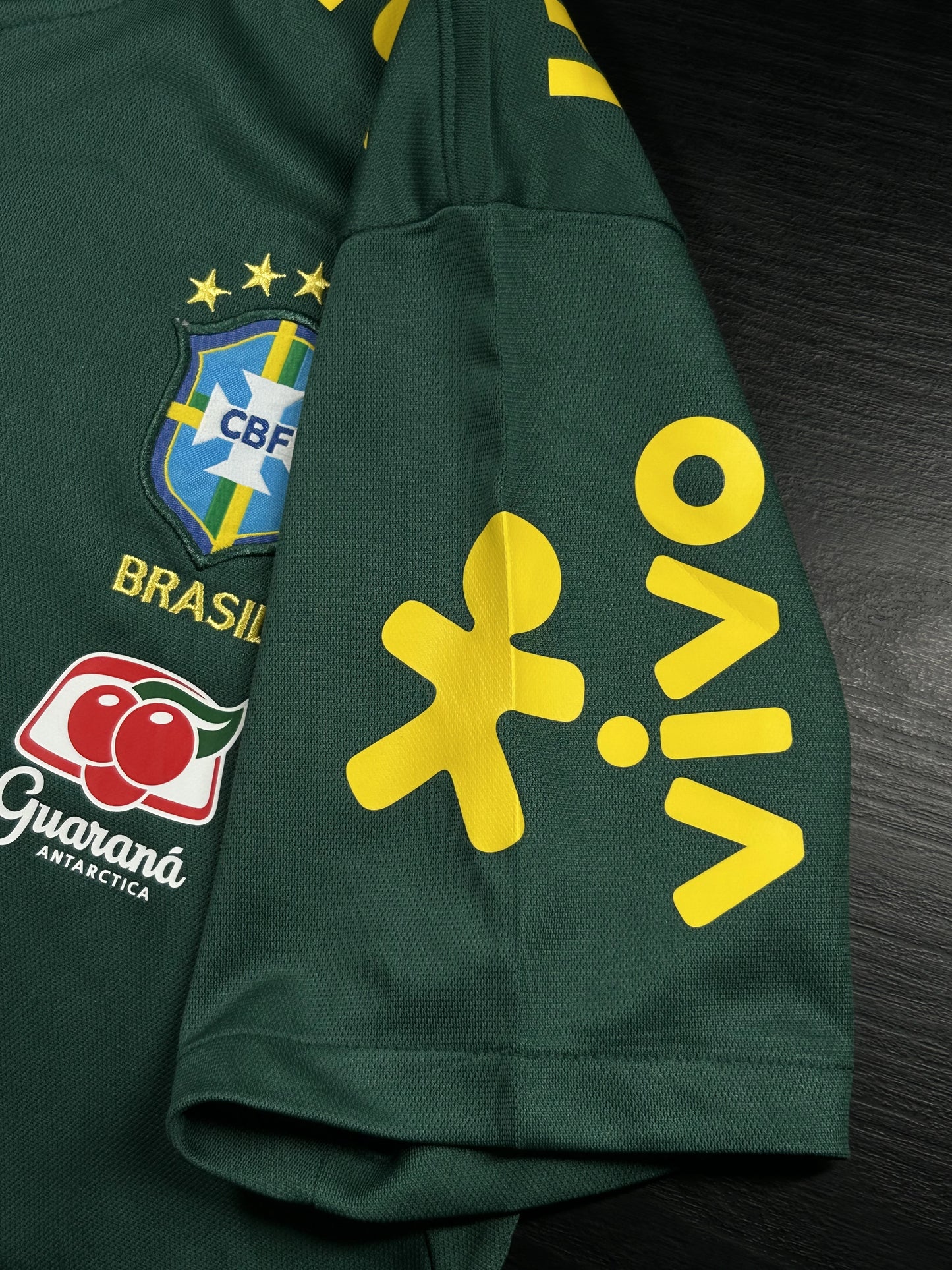 Camisa Seleção Brasil Polo Itaú Verde Escuro