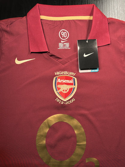 Camisa Retro Arsenal Vinho 2005/06
