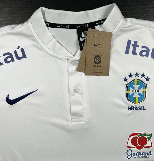 Camisa Seleção Brasil Polo Itaú Branca