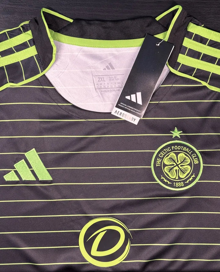 Camisa Celtic Preta/Verde II 25/26