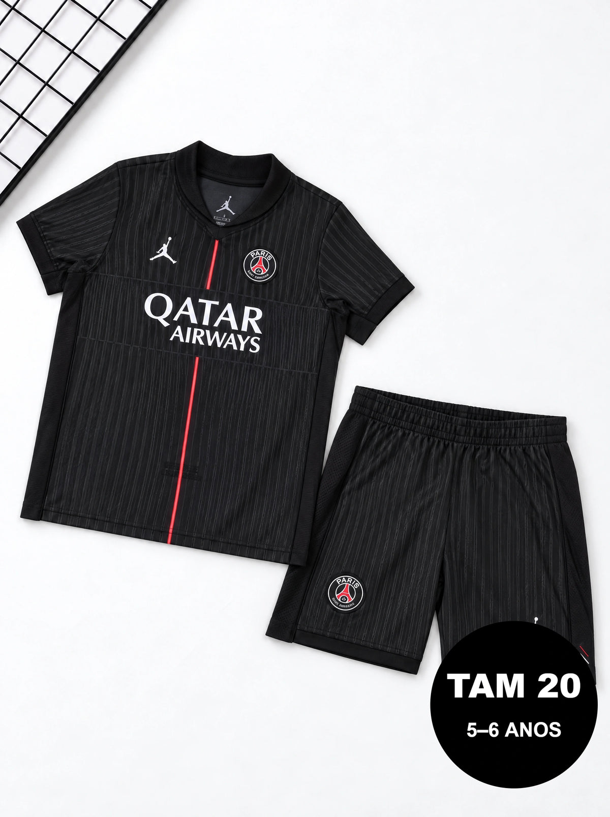 Kit Infantil PSG Preto 2025/26
