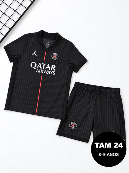 Kit Infantil PSG Preto 2025/26