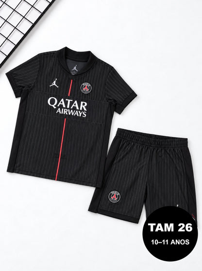 Kit Infantil PSG Preto 2025/26