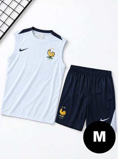 Kit Regata e Short França Treino Azul Claro