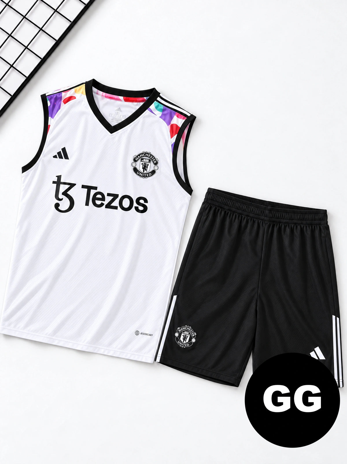 Kit Regata e Short Manchester United Branco