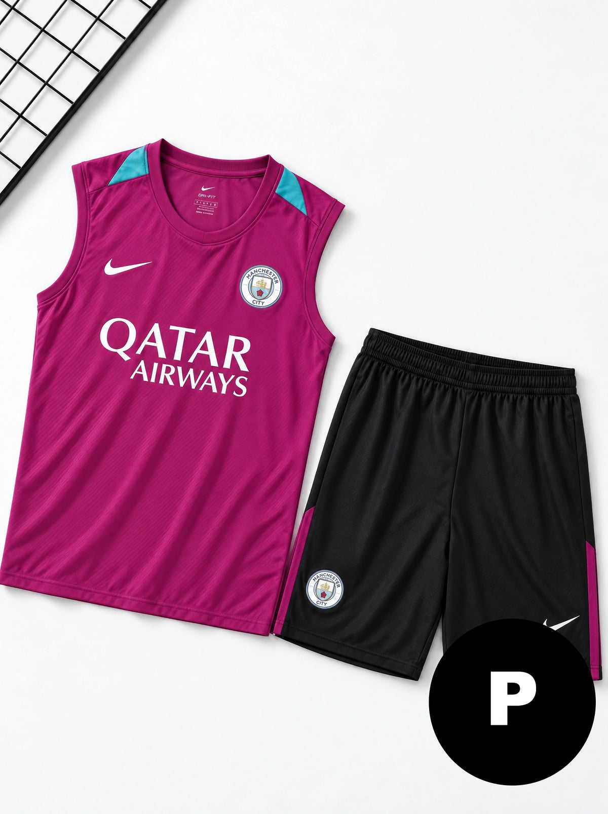 Kit Regata e Short PSG Treino Roxo