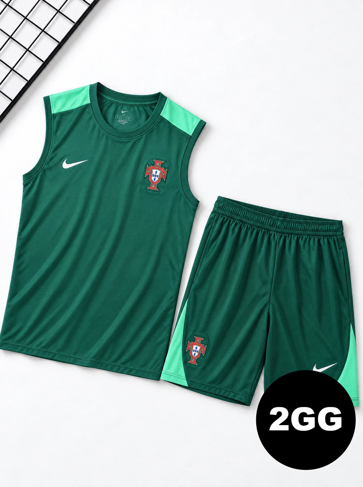 Kit Regata e Short Portugal Treino Verde