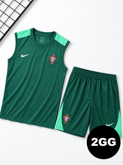 Kit Regata e Short Portugal Treino Verde