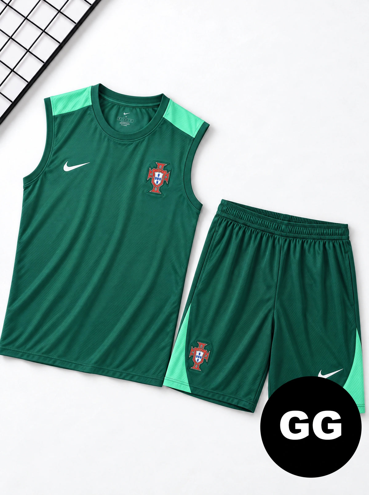 Kit Regata e Short Portugal Treino Verde