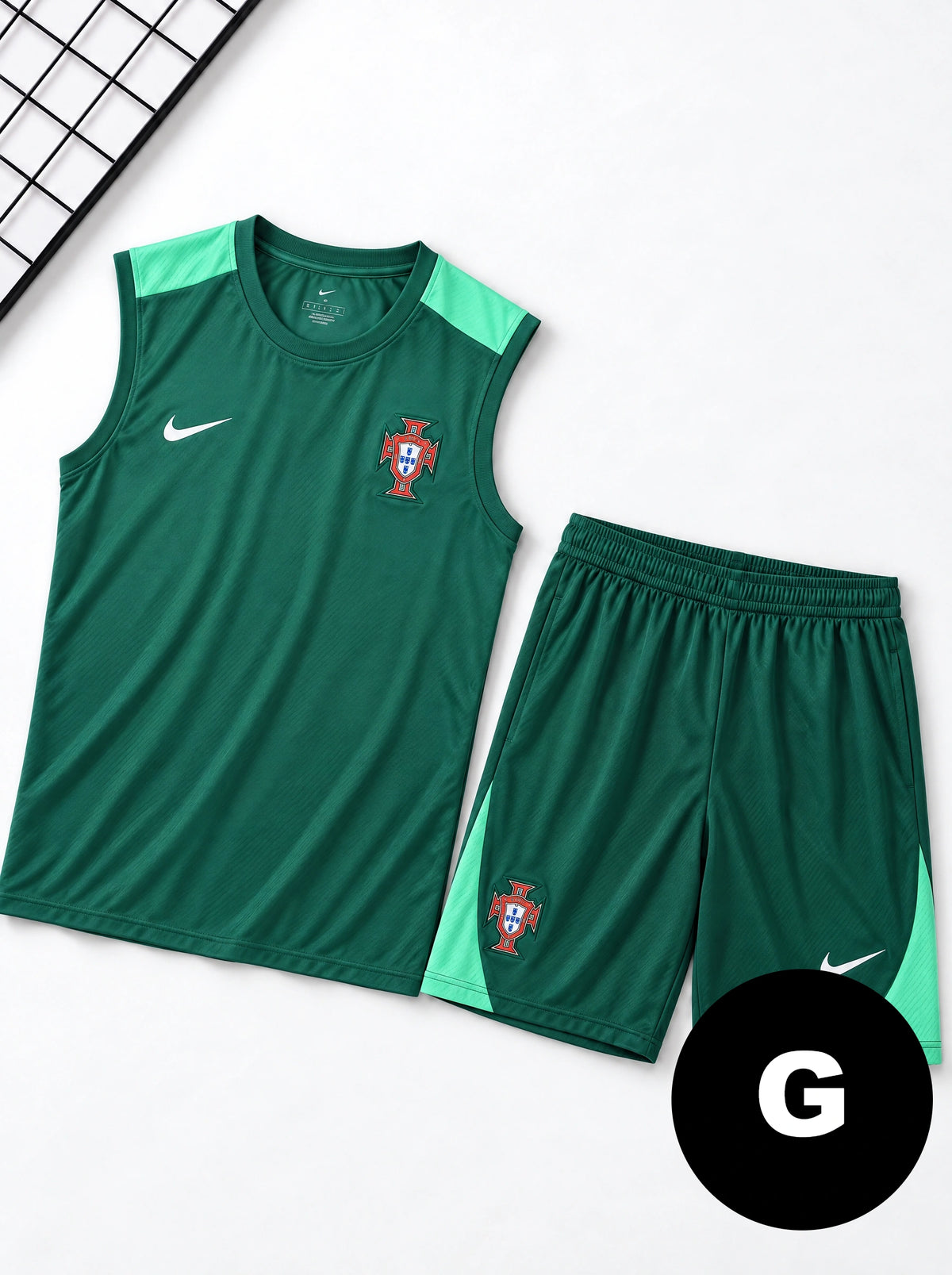 Kit Regata e Short Portugal Treino Verde