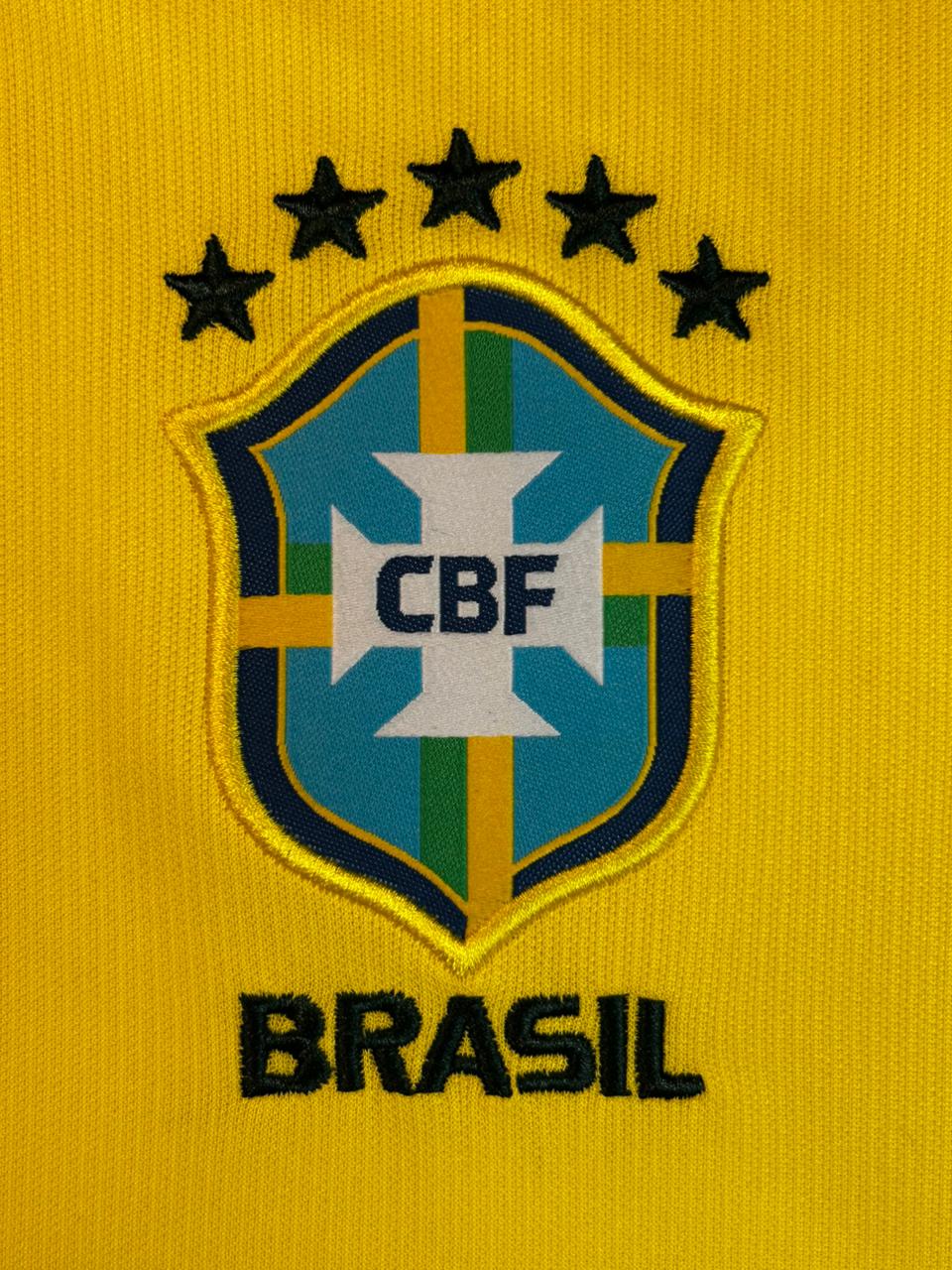 Camisa Torcedor Seleção Brasil Amarela I 26/27 (Gola Verde Escuro)