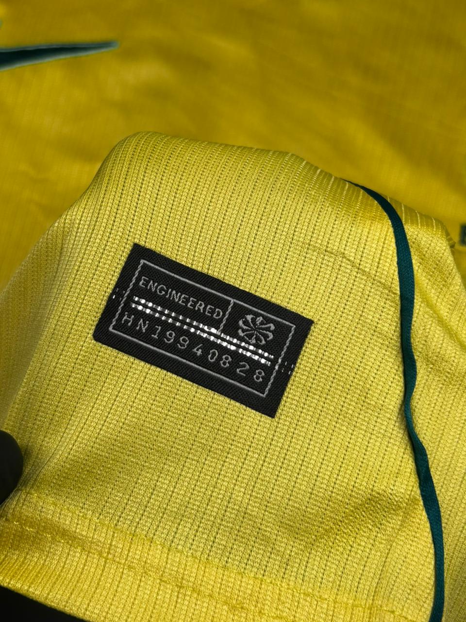 Kit Infantil Seleção Brasil Amarelo Copa I 26/27 - Camisa + Short