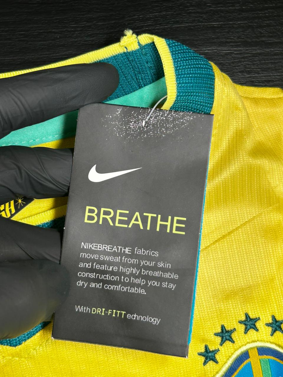 Kit Infantil Seleção Brasil Amarelo Copa I 26/27 - Camisa + Short