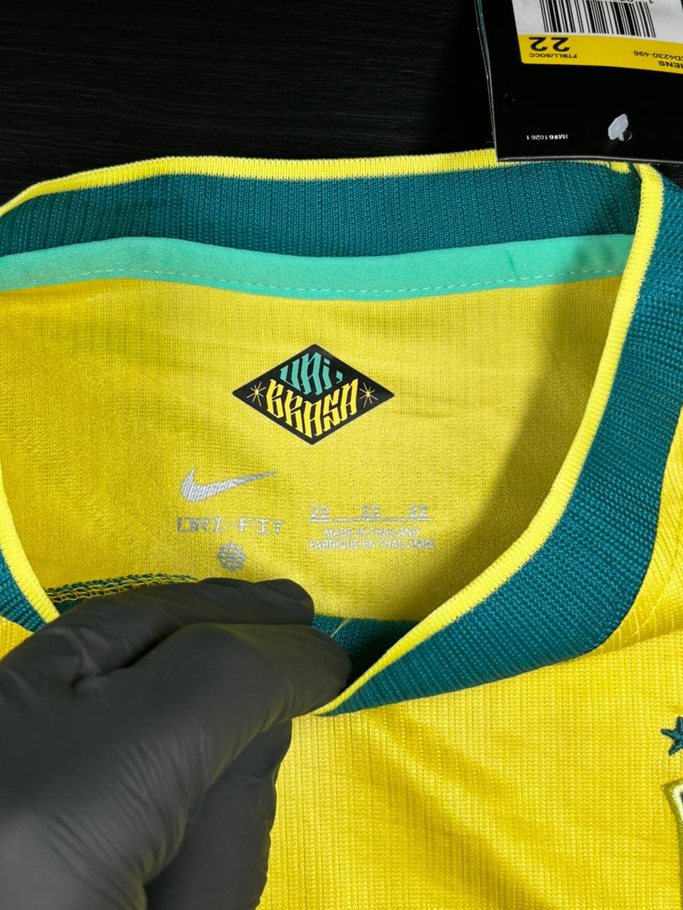 Kit Infantil Seleção Brasil Amarelo Copa I 26/27 - Camisa + Short