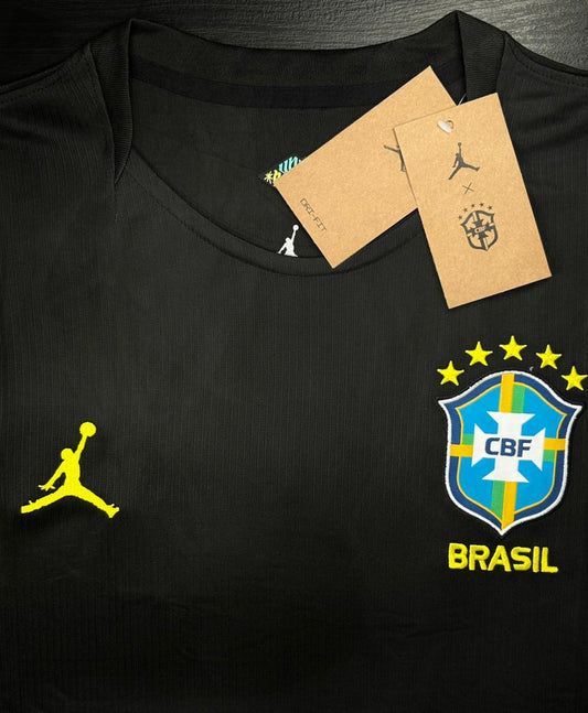Camisa Seleção Brasil Treino Preta Copa 26/27