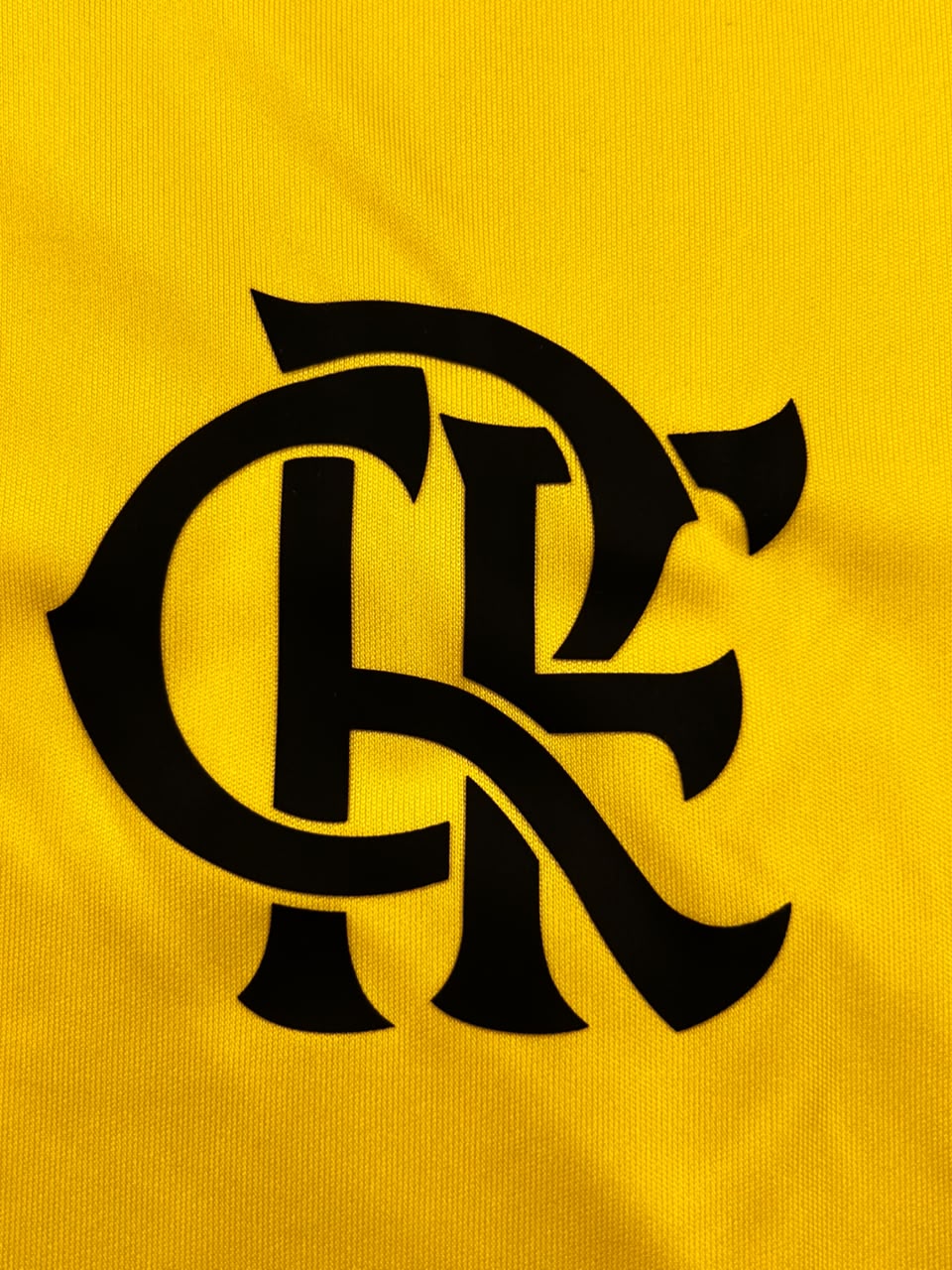 Kit Regata e Short Flamengo Treino Amarelo