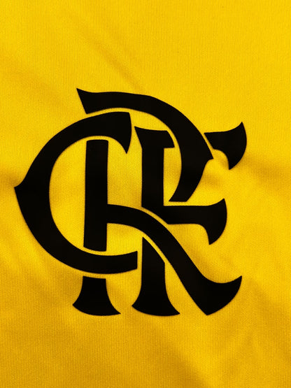 Kit Regata e Short Flamengo Treino Amarelo