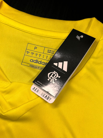 Kit Regata e Short Flamengo Treino Amarelo