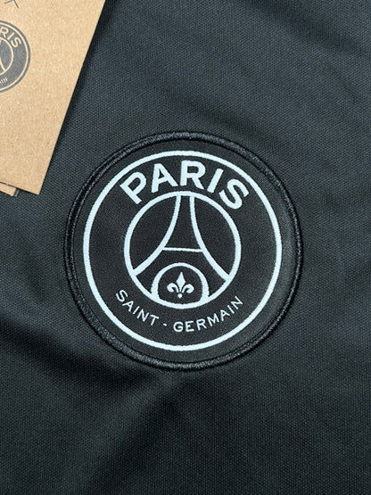 Kit Regata e Short Treino PSG Preto e Branco