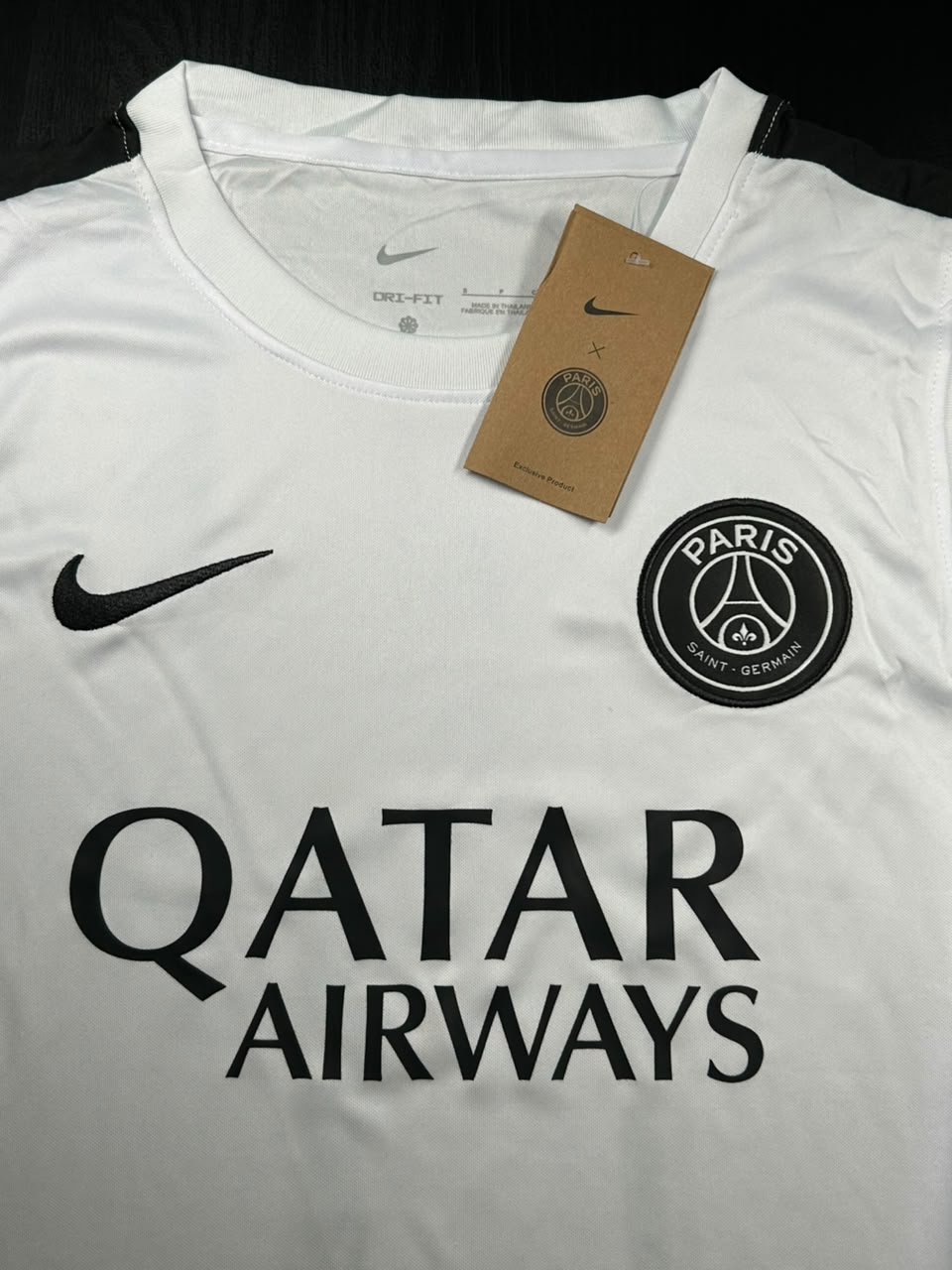 Kit Regata e Short PSG Branco Treino