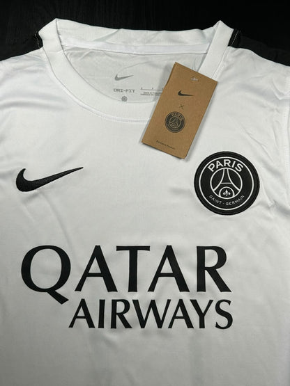 Kit Regata e Short PSG Branco Treino