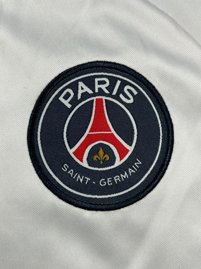 Kit Regata e Short PSG Treino Branco com Listra