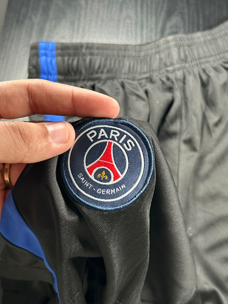 Kit Regata e Short PSG Treino Branco com Listra