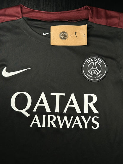 Kit Regata e Short PSG Preto Treino