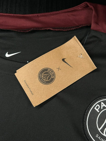Kit Regata e Short PSG Preto Treino