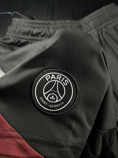 Kit Regata e Short PSG Preto Treino