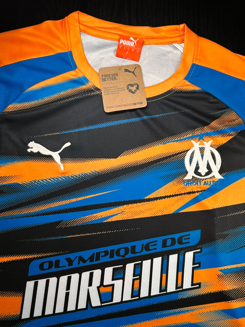 Kit Camisa e Short Olympique de Marseille Cor 1