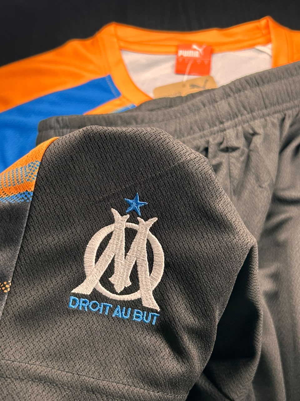 Kit Camisa e Short Olympique de Marseille Cor 1