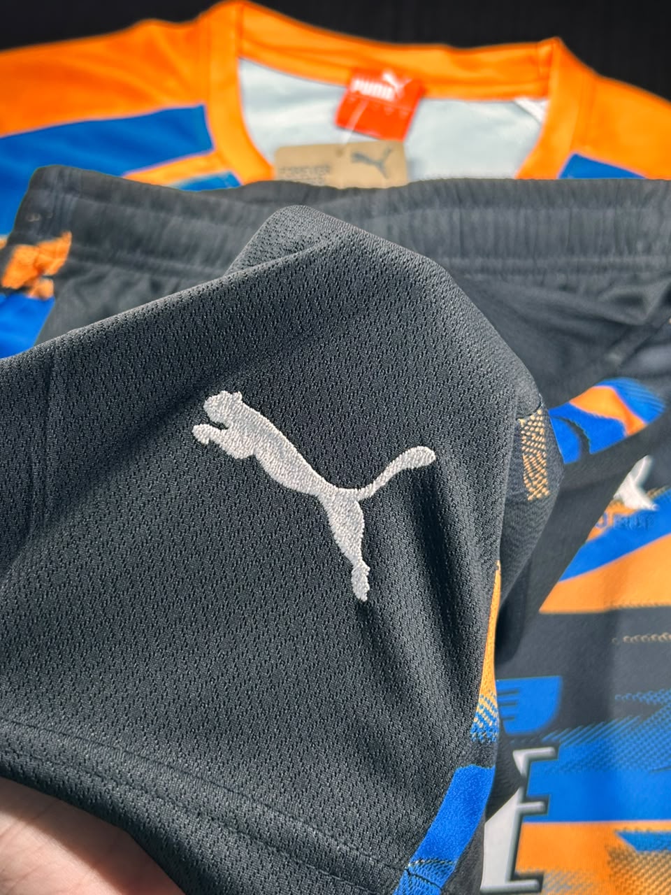 Kit Camisa e Short Olympique de Marseille Cor 1