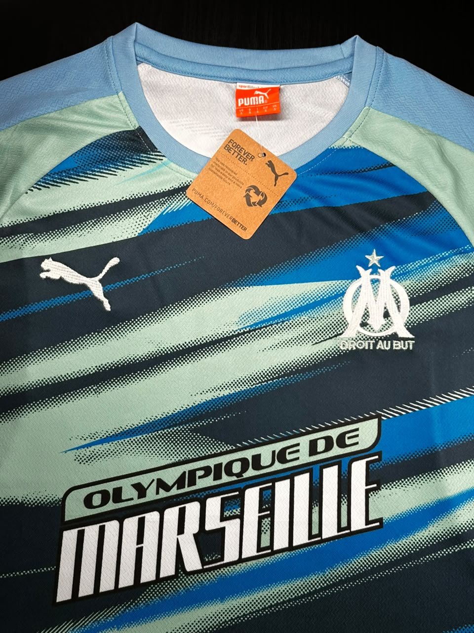 Kit Camisa e Short Olympique de Marseille Cor 2