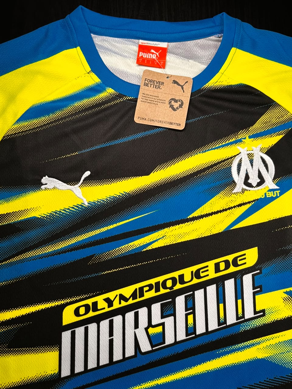 Kit Camisa e Short Olympique de Marseille Cor 3
