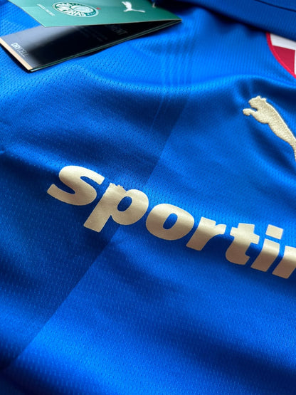 Camisa Feminina Palmeiras Azul III 26/27 - Defeito (Patrocínio)
