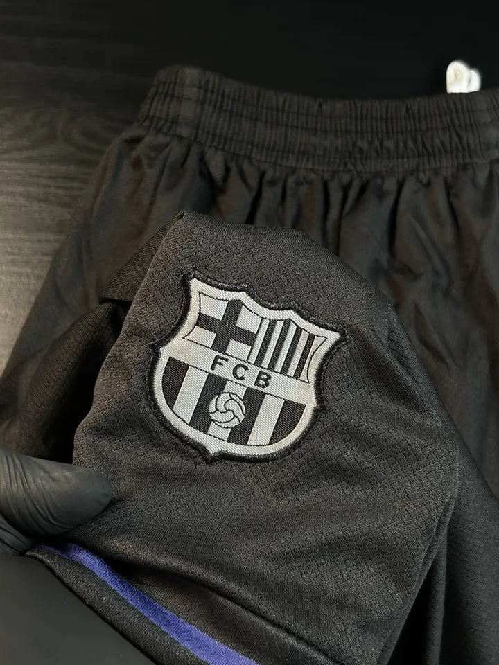 Kit Camisa/Short Barcelona Preto/Roxo 25/26
