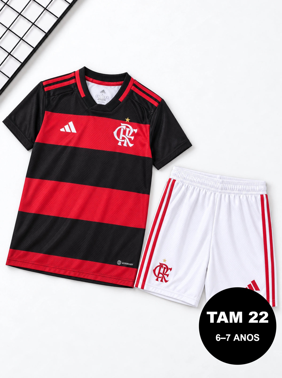 Kit Infantil Flamengo Listrado I 26/27
