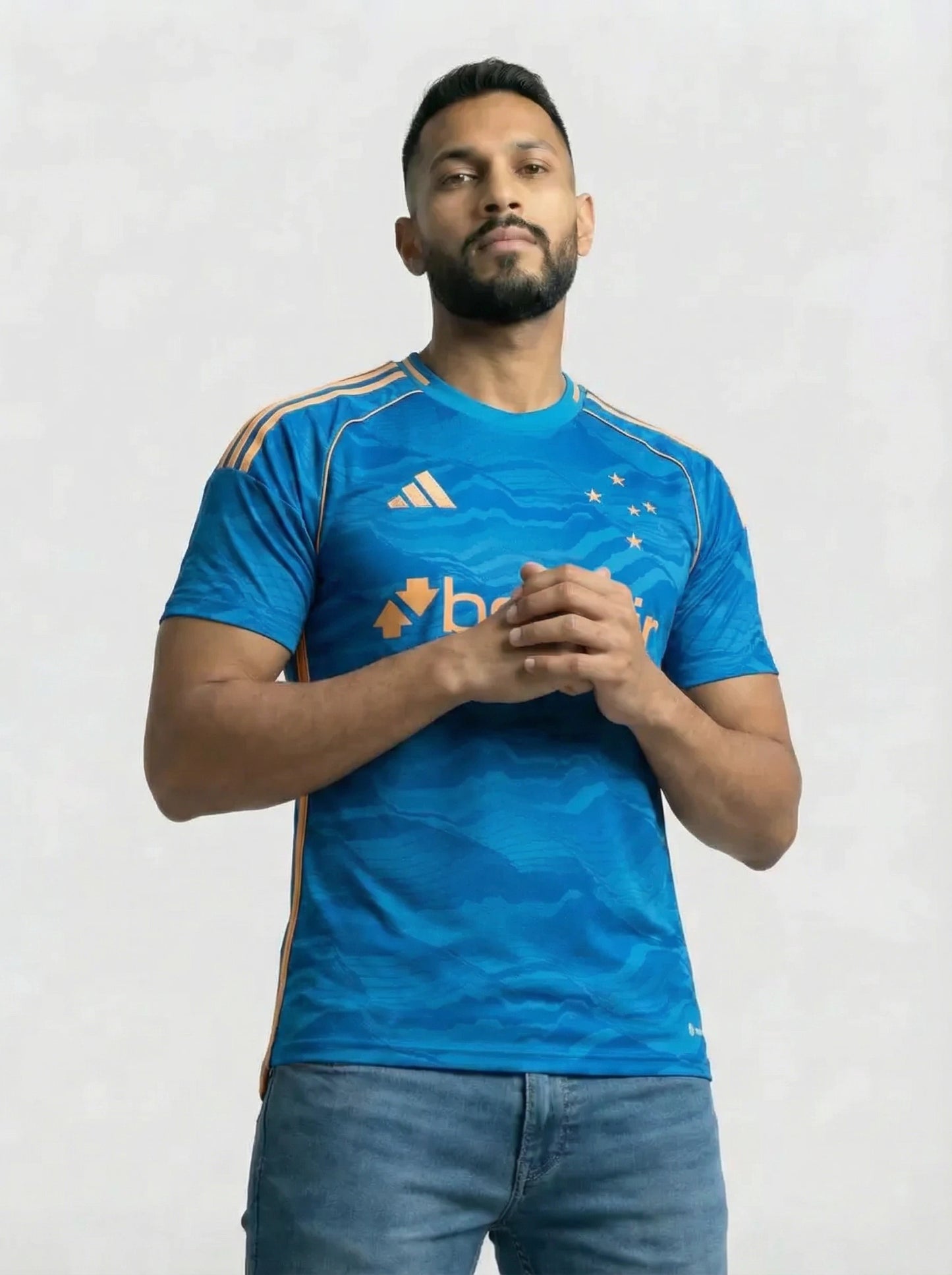 Camisa Cruzeiro Azul e Dourado III 25/26