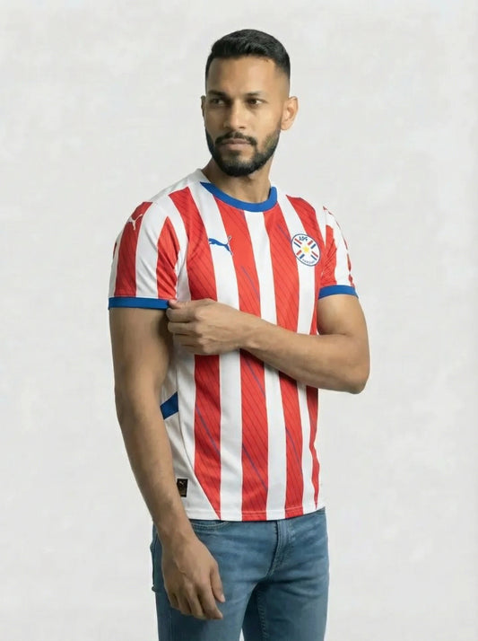 Camisa Seleção Paraguai Listrada I 25/26
