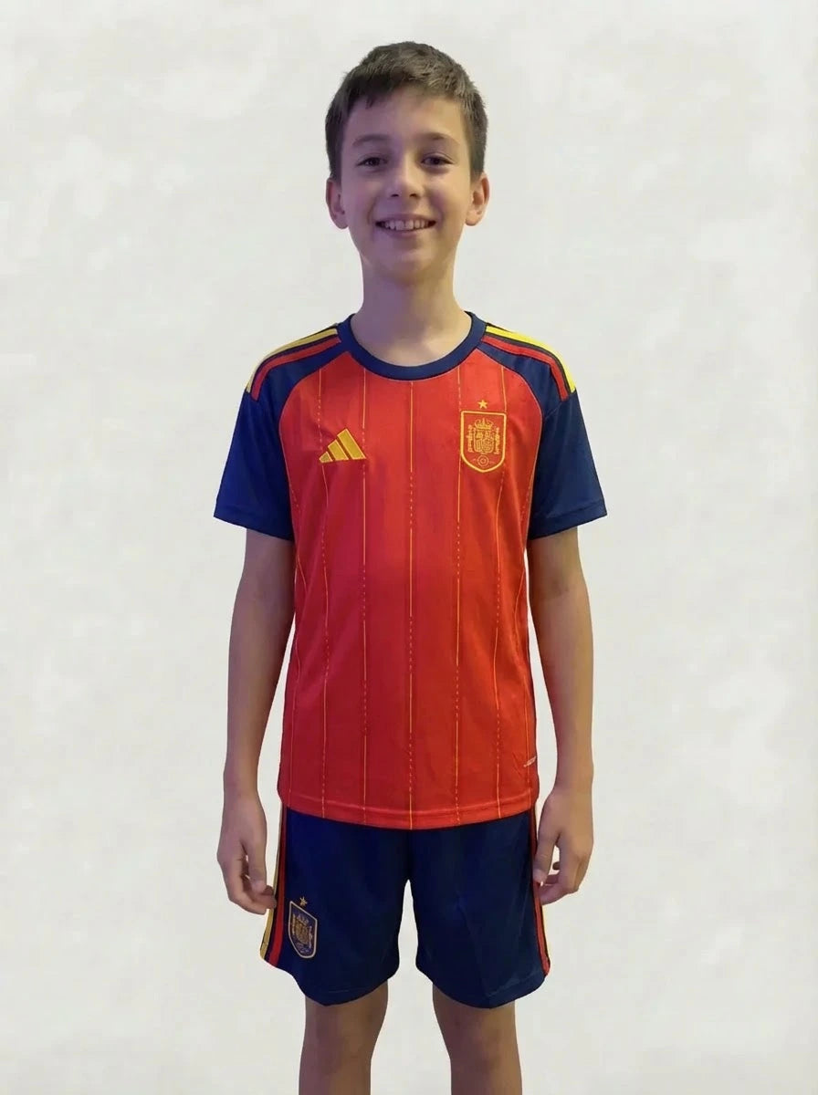 Kit Infantil Seleção Espanha Vermelho I 26/27