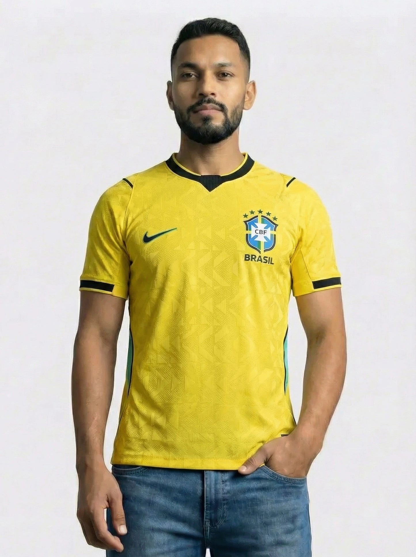 Camisa Jogador Seleção Brasil Amarela I 26/27 - Igual as fotos
