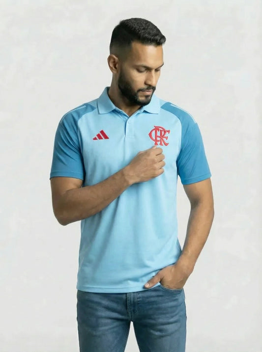 Camisa Flamengo Polo Azul Claro 25/26