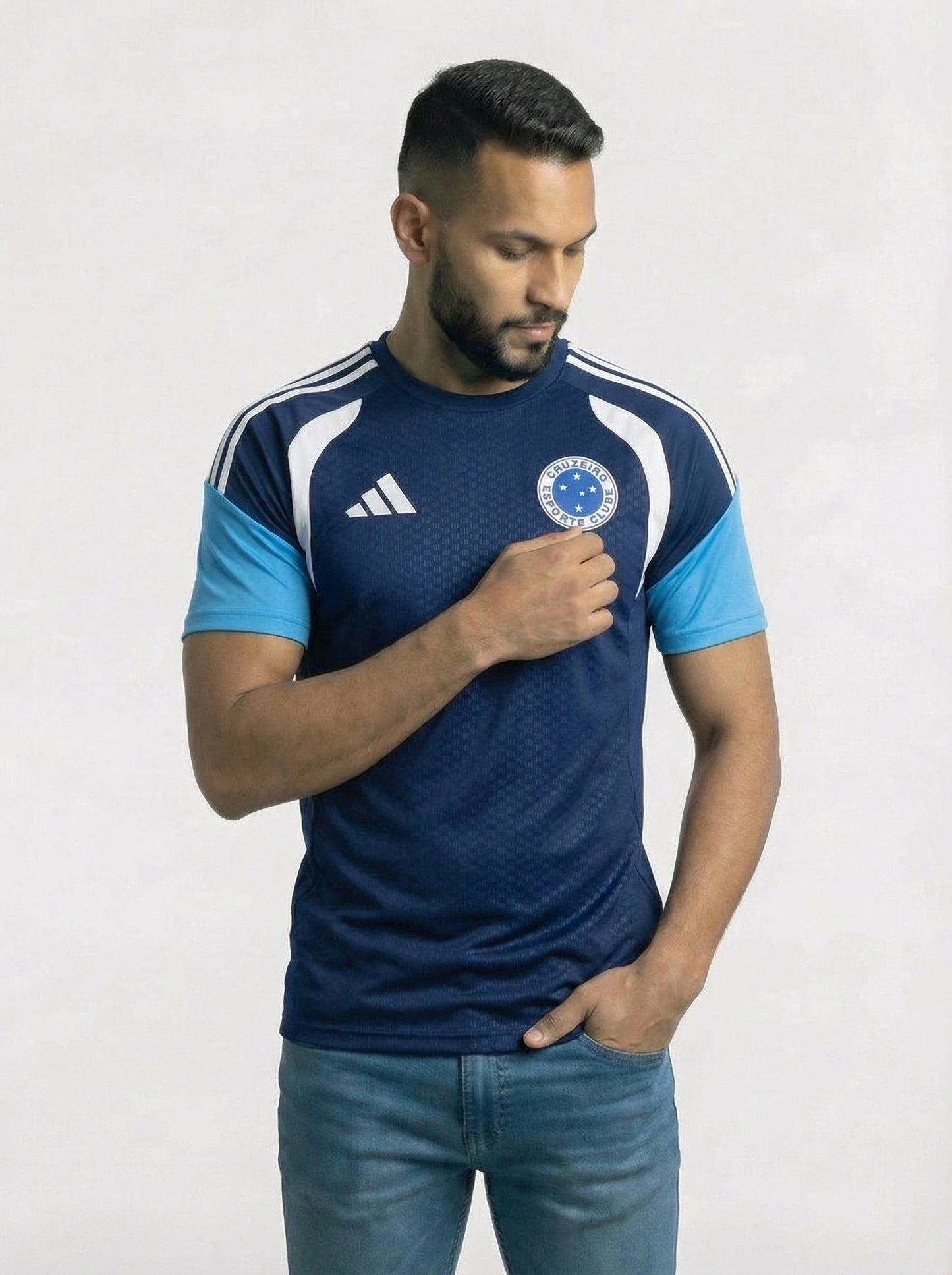 Camisa Cruzeiro Treino Azul Escuro/Marinho 26/27